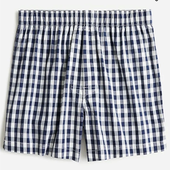 J crew patterned boxers Van Buren Gingham Navy - Picture 1 of 2